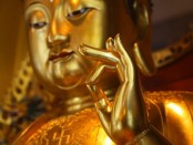 10 Jan 2011, Hong Kong, China --- Po Lin Monastery.  Medicine Buddha statue in main Hall. --- Image by © Pascal Deloche/Godong/Corbis